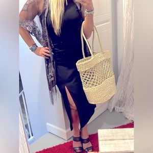 A NEW DAY; LONG BLACK MAXI , NWT (2 med)